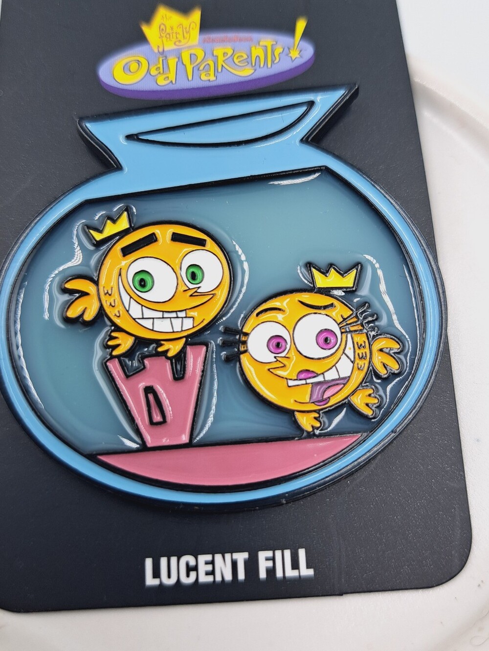 The Fairly OddParents Fishbowl Enamel Pin Cosmo & Wanda Nickelodeon Pin Trading